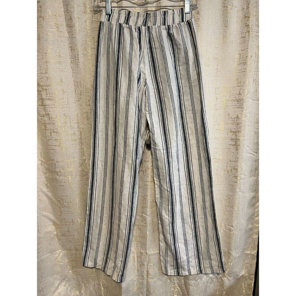 Striped Ankle-Length Women's Pants - Picture 4 of 4